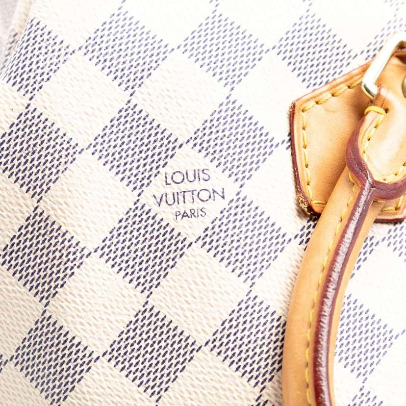 Louis Vuitton Damier Azur Speedy Bandouliere 30 White Good condition - Box View