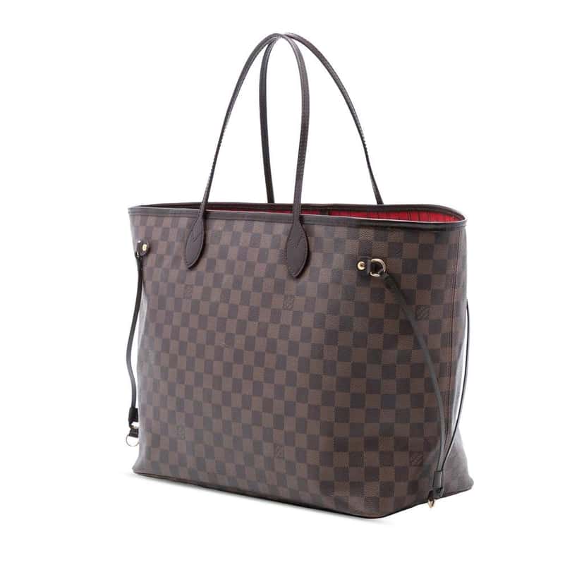 Louis Vuitton Damier Ebene Neverfull GM Brown Good condition - Back View