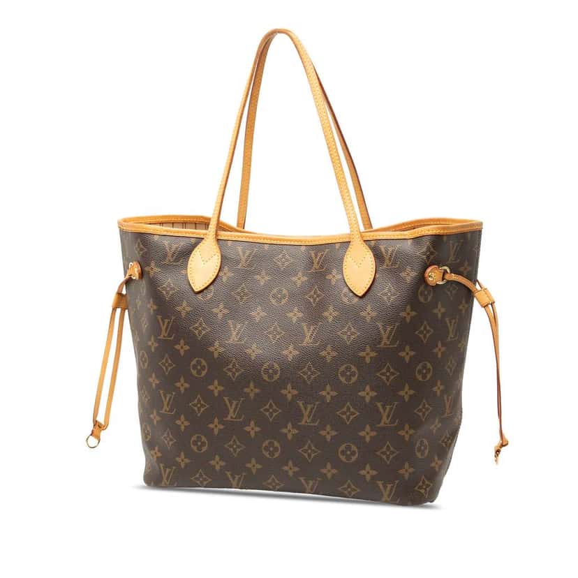 Louis Vuitton Monogram Neverfull MM Brown Good condition - Back View