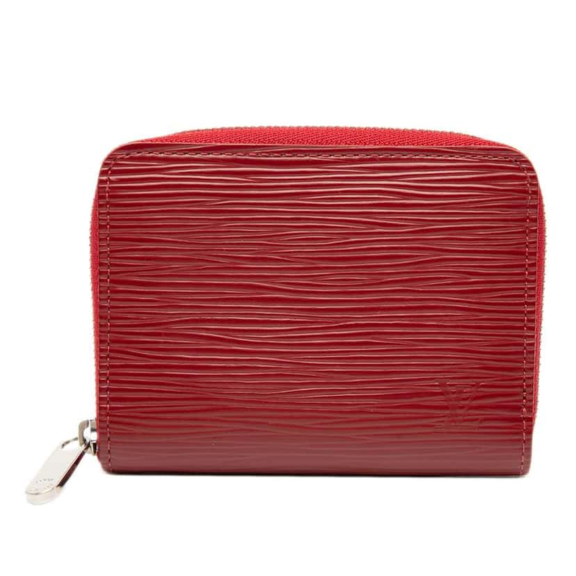 Louis Vuitton Epi Zippy Coin Purse Red Leather Very good condition - Front View