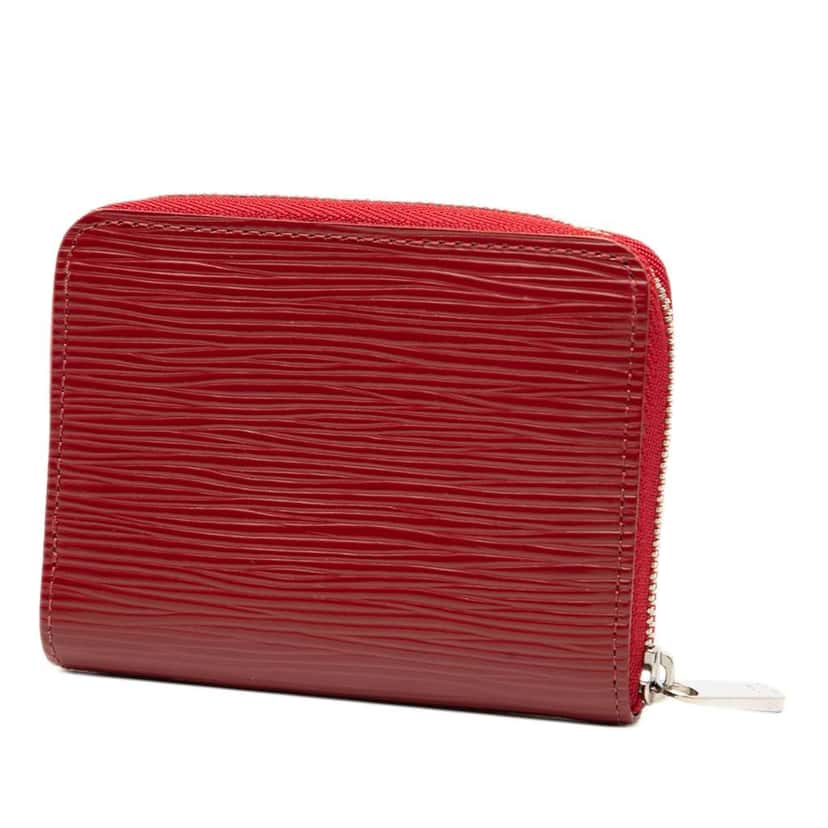 Louis Vuitton Epi Zippy Coin Purse Red Leather Very good condition - Back View