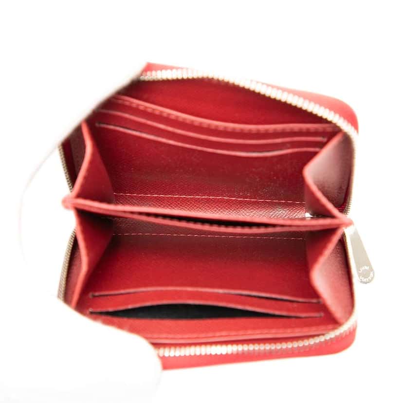 Louis Vuitton Epi Zippy Coin Purse Red Leather Very good condition - Box View