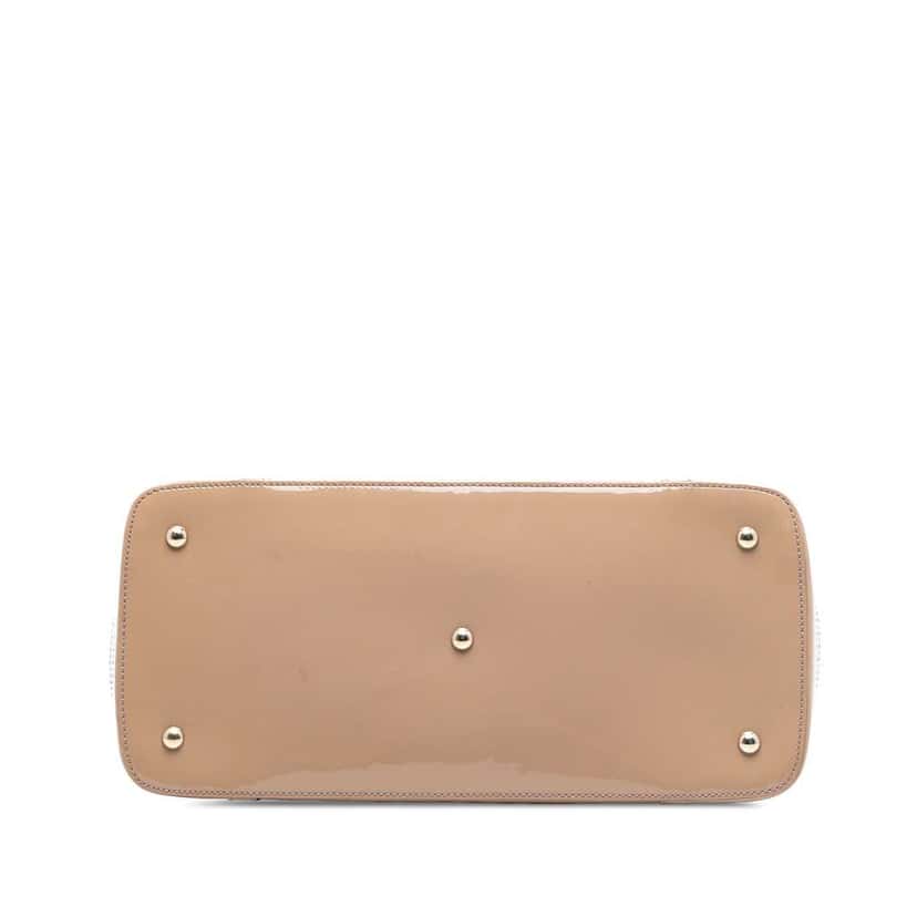 Gucci Large Microguccissima Patent Nice Dome Satchel Brown Leather Very good condition - Inside View