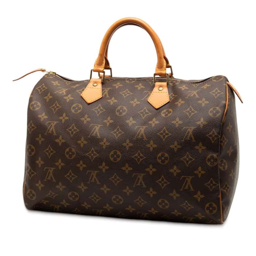 Louis Vuitton Monogram Speedy 35 Brown Good condition - Back View