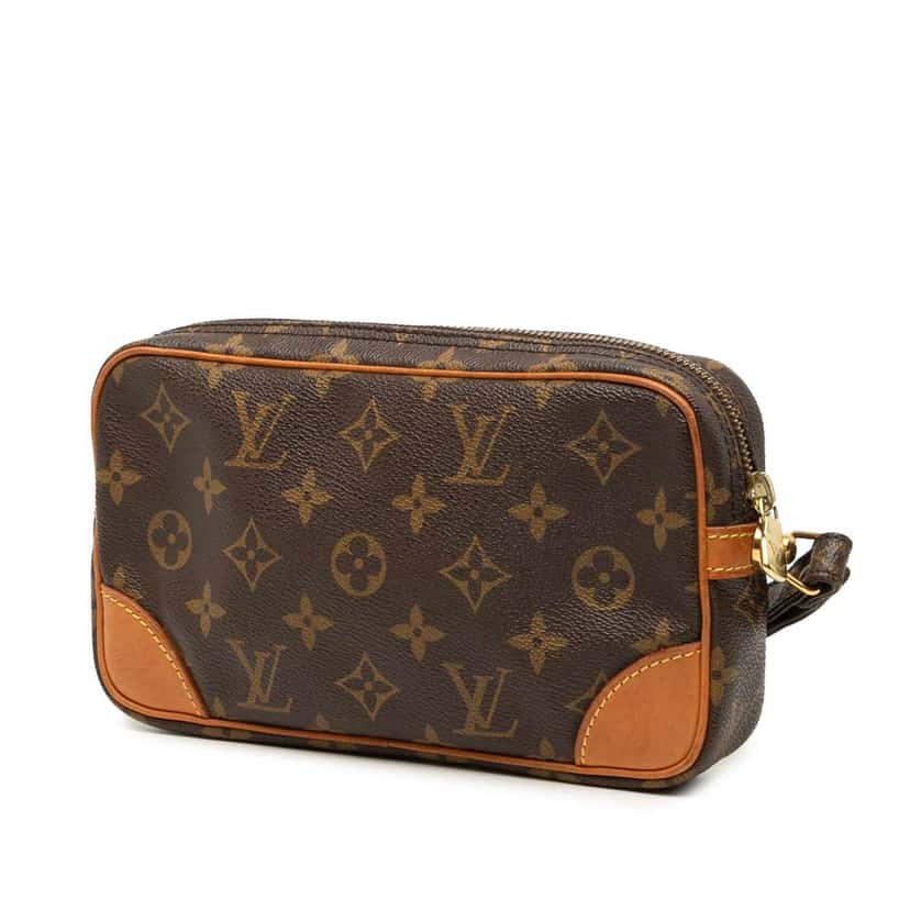 Louis Vuitton Monogram Marly Dragonne PM Brown Good condition - Back View
