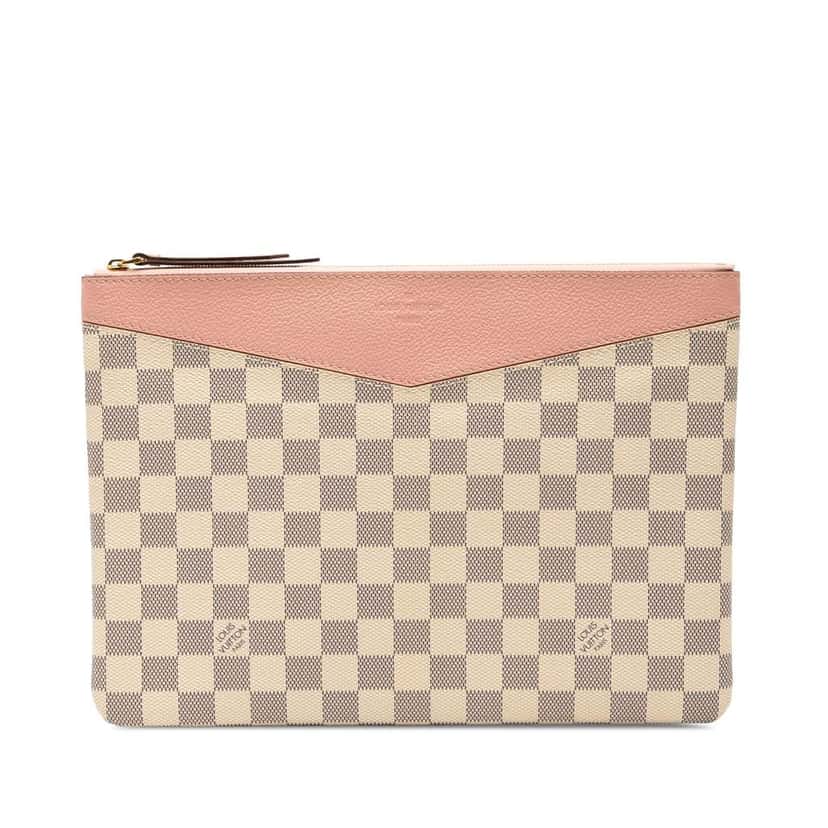 Louis Vuitton Damier Azur Daily Pouch White Very good condition - Front View