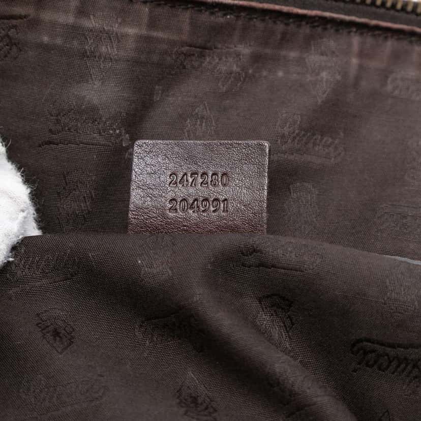 Gucci GG Canvas Charm Satchel Brown Canvas Good condition - Box View