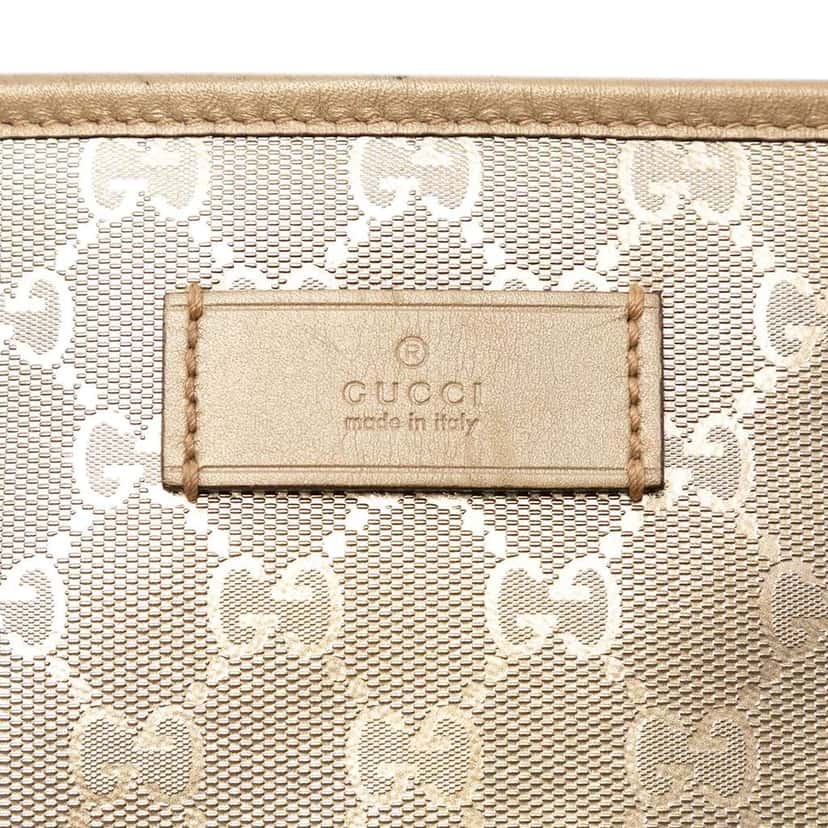 Gucci Medium GG Imprime Tote Gold Canvas Good condition - Box View