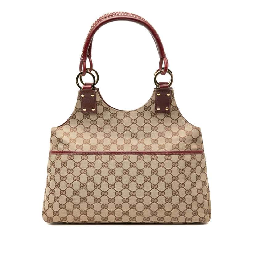 Gucci GG Canvas Shoulder Bag Brown Canvas Good condition - Front View