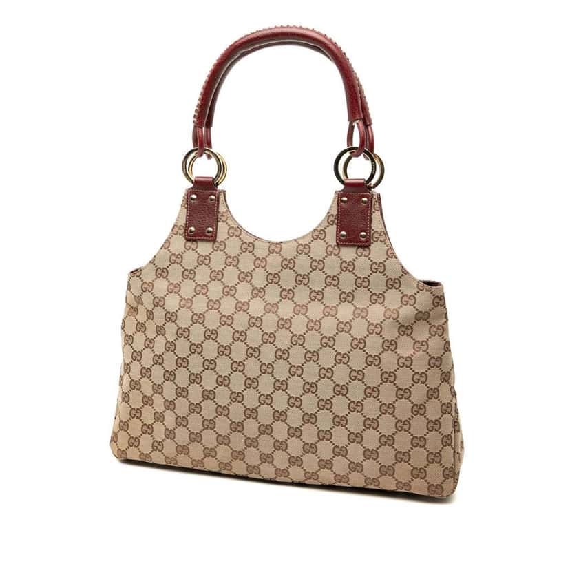 Gucci GG Canvas Shoulder Bag Brown Canvas Good condition - Back View