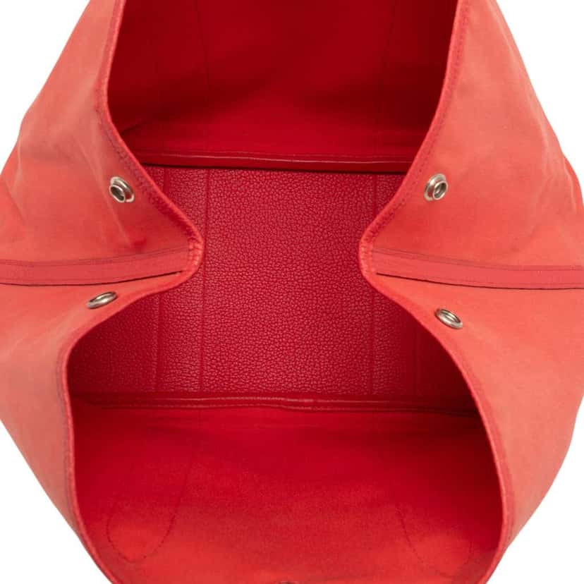 Hermès Toile and Negonda Garden Party 36 Pink Canvas Very good condition - Model View