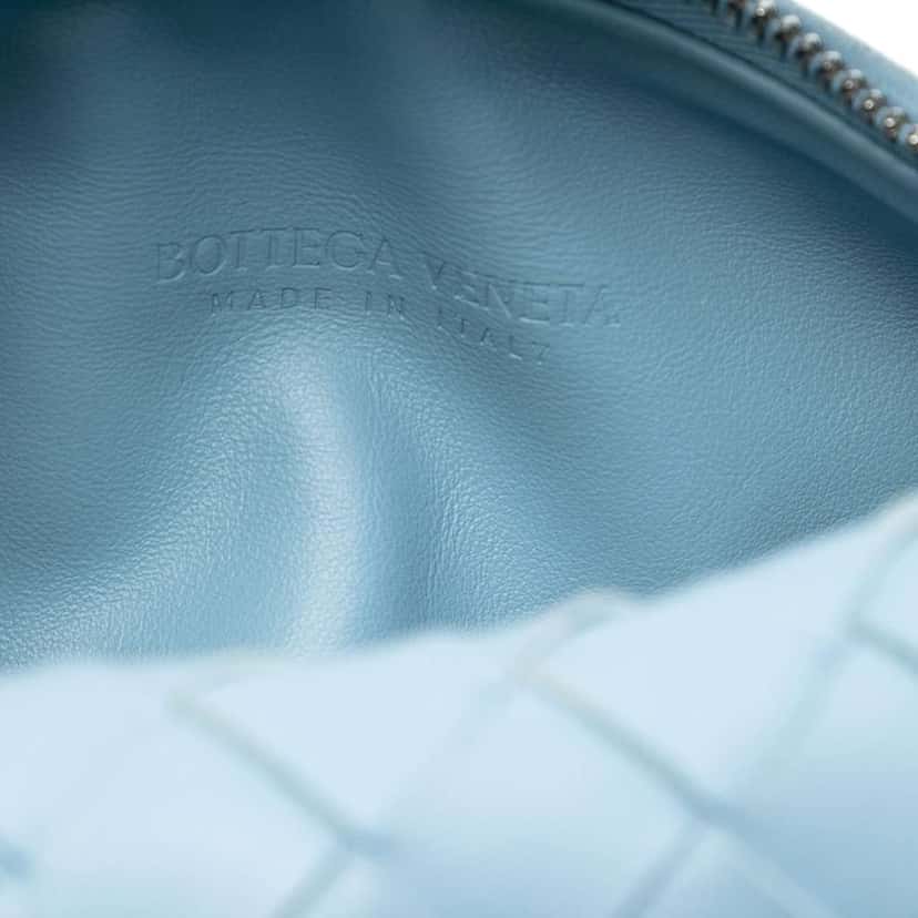 Bottega Veneta Mini Nappa Intrecciato Jodie Blue Leather Very good condition - Box View