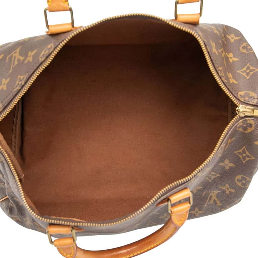 Louis Vuitton Monogram Speedy 35 Brown Good condition - Model View