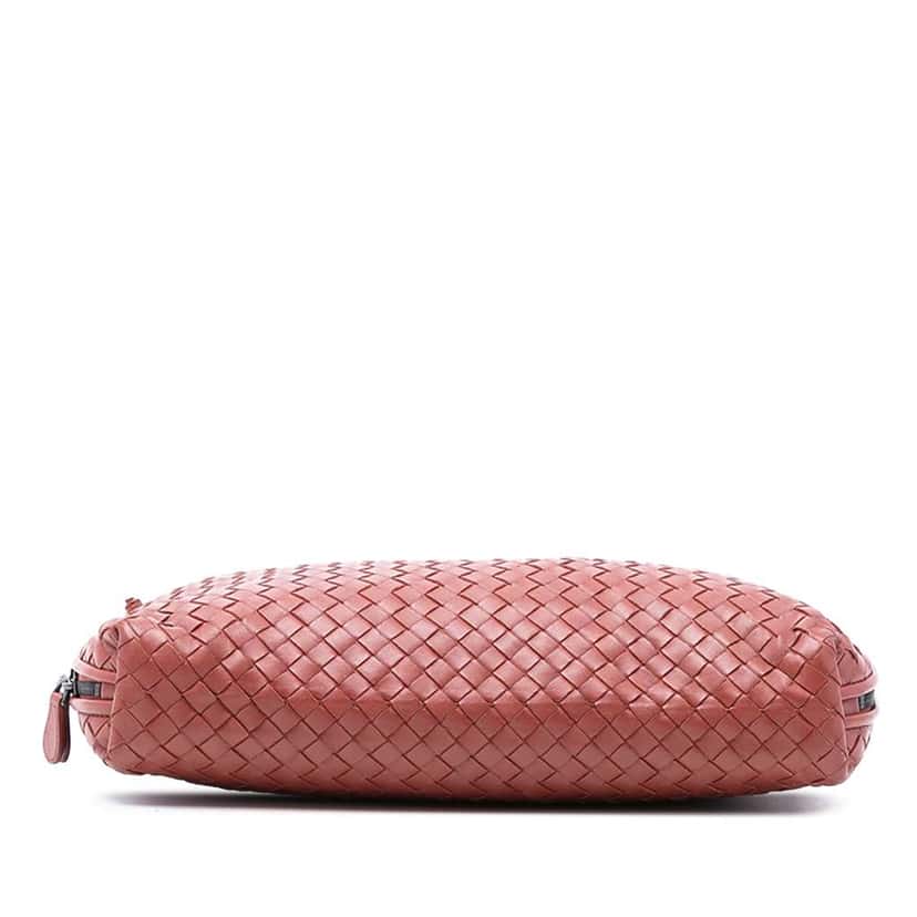 Bottega Veneta Large Nappa Intrecciato Nodini Crossbody Red Leather Good condition - Inside View