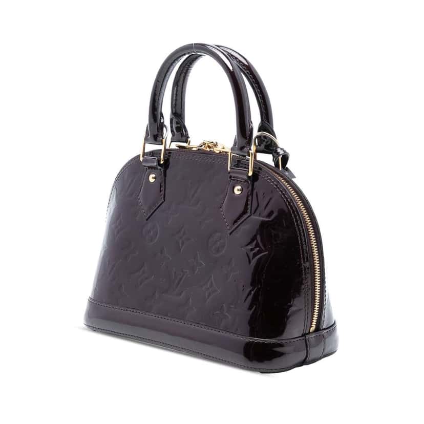 Louis Vuitton Monogram Vernis Alma BB Purple Leather Good condition - Back View