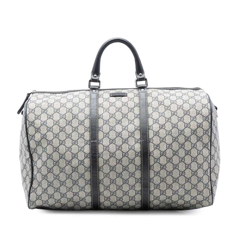 Gucci Large GG Supreme Joy Duffel Bag Brown Canvas Good condition - Front View