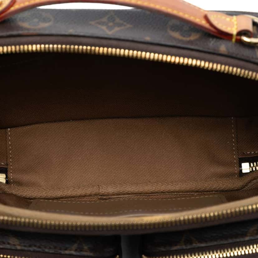 Louis Vuitton Monogram Utility Satchel Brown Very good condition - Model View