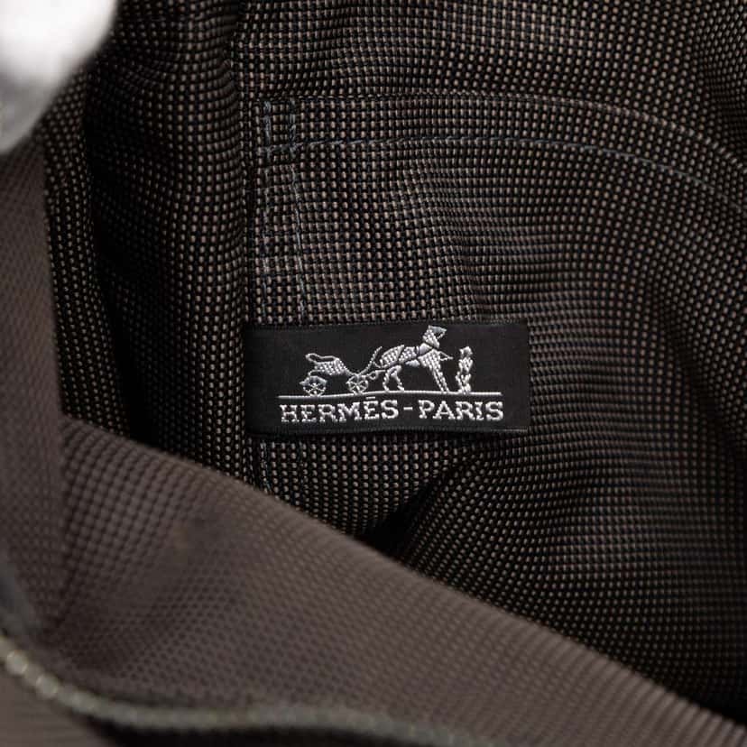 Hermès Canvas Herline Backpack PM Grey Canvas Good condition - Box View