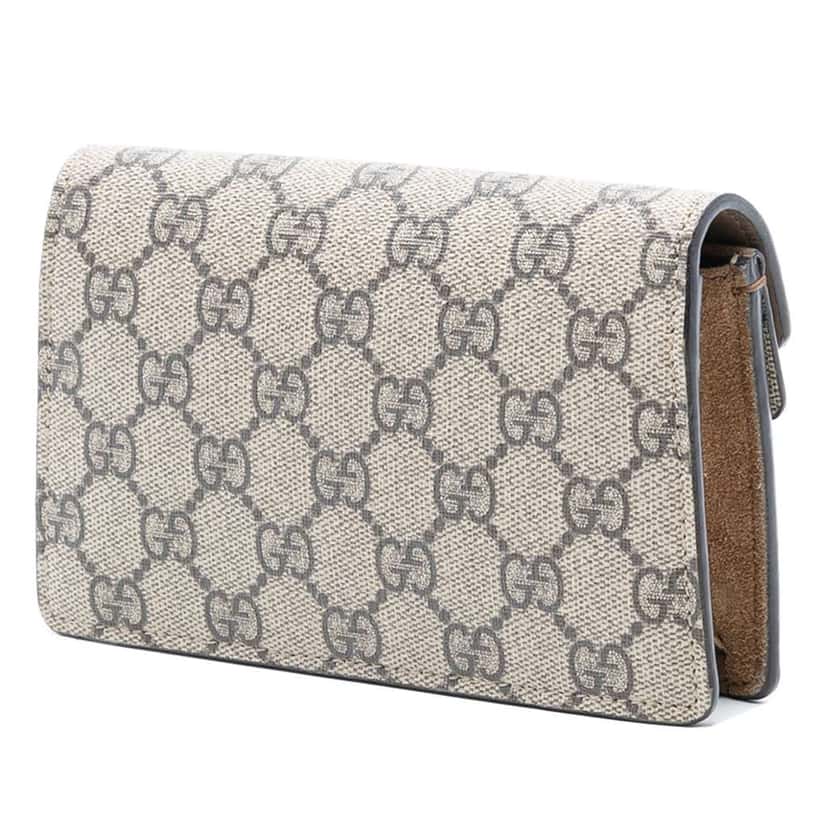 Gucci Mini GG Supreme Dionysus Crossbody Brown Canvas Very good condition - Back View