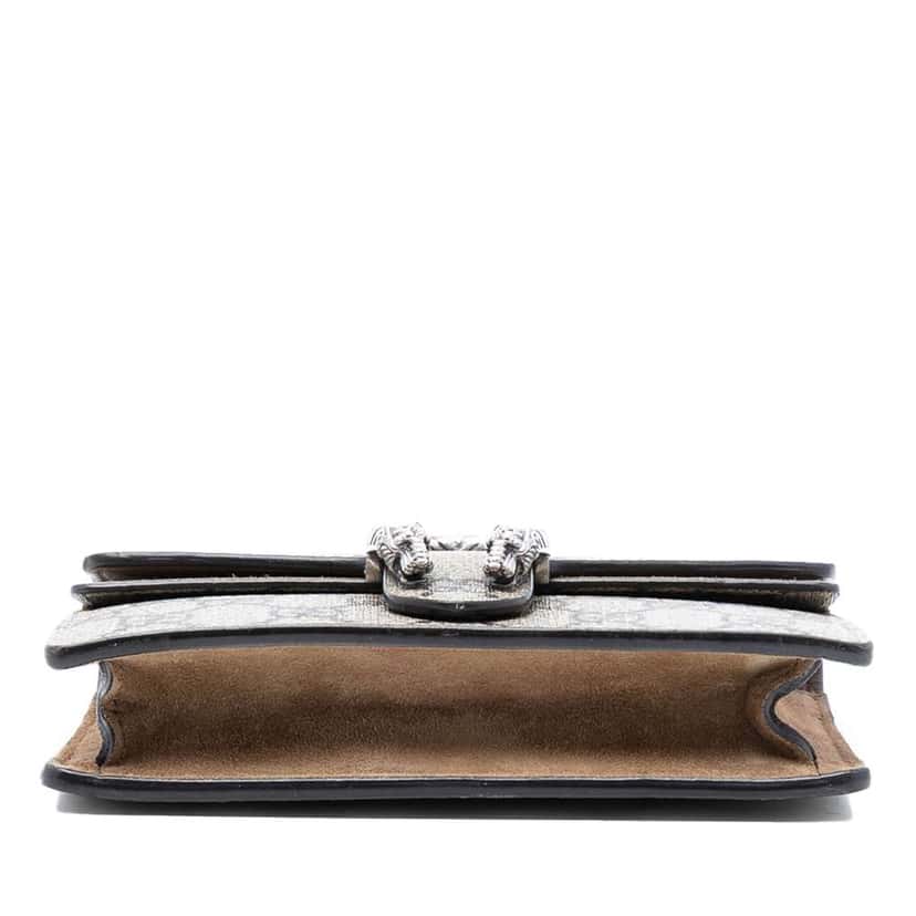 Gucci Mini GG Supreme Dionysus Crossbody Brown Canvas Very good condition - Inside View