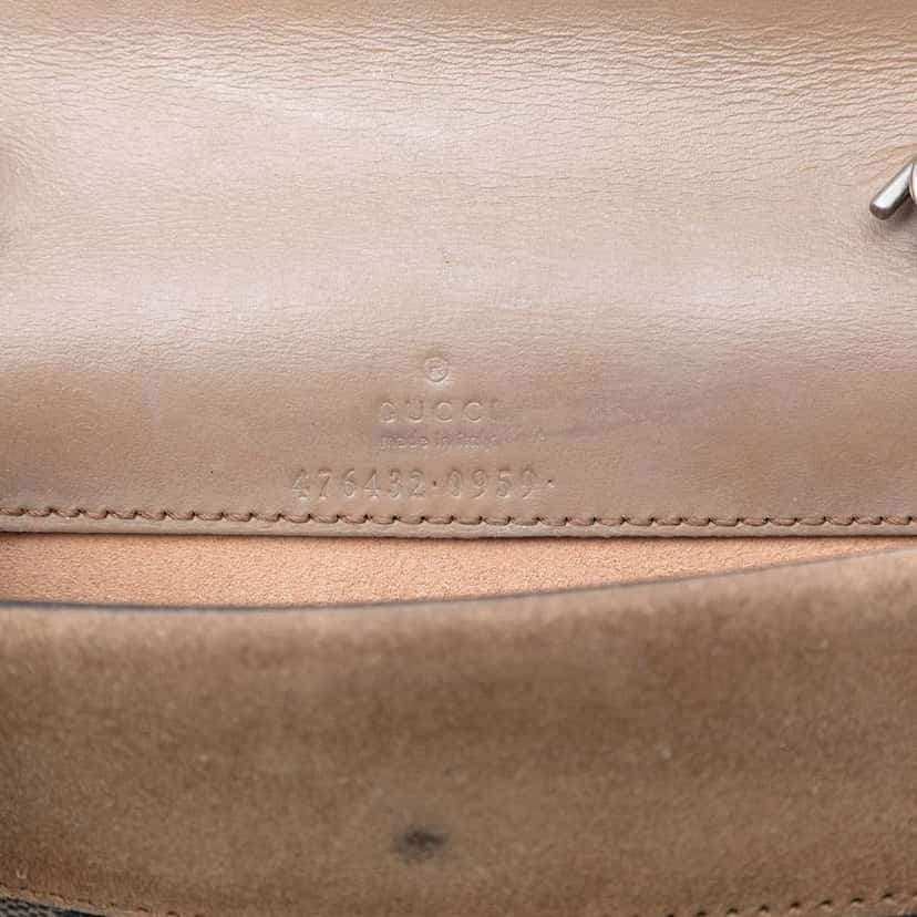 Gucci Mini GG Supreme Dionysus Crossbody Brown Canvas Very good condition - Box View
