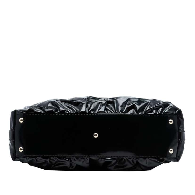 Gucci Coated Canvas Bamboo Dialux Pop Satchel Black Canvas Good condition - Inside View