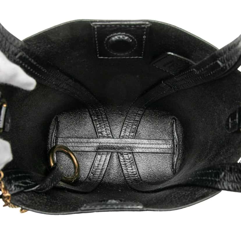 Chloé Small Grained Calfskin Spin Satchel Black Leather Good condition - Model View