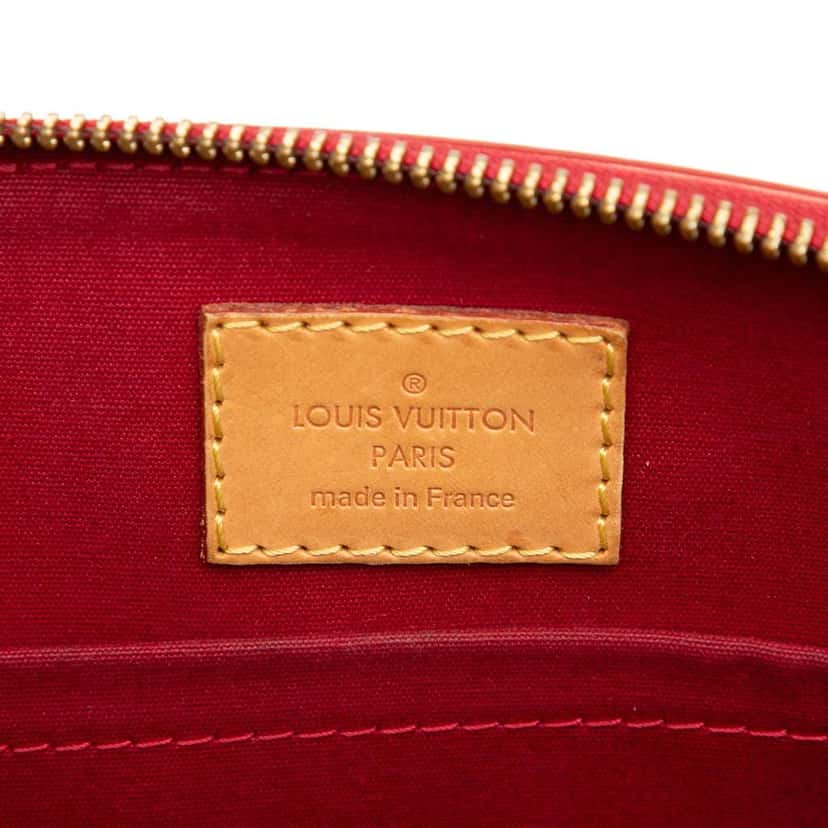 Louis Vuitton Monogram Vernis Sherwood PM Red Leather Good condition - Box View