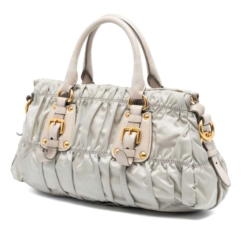 Prada Tessuto Gaufre Satchel Brown Good condition - Back View
