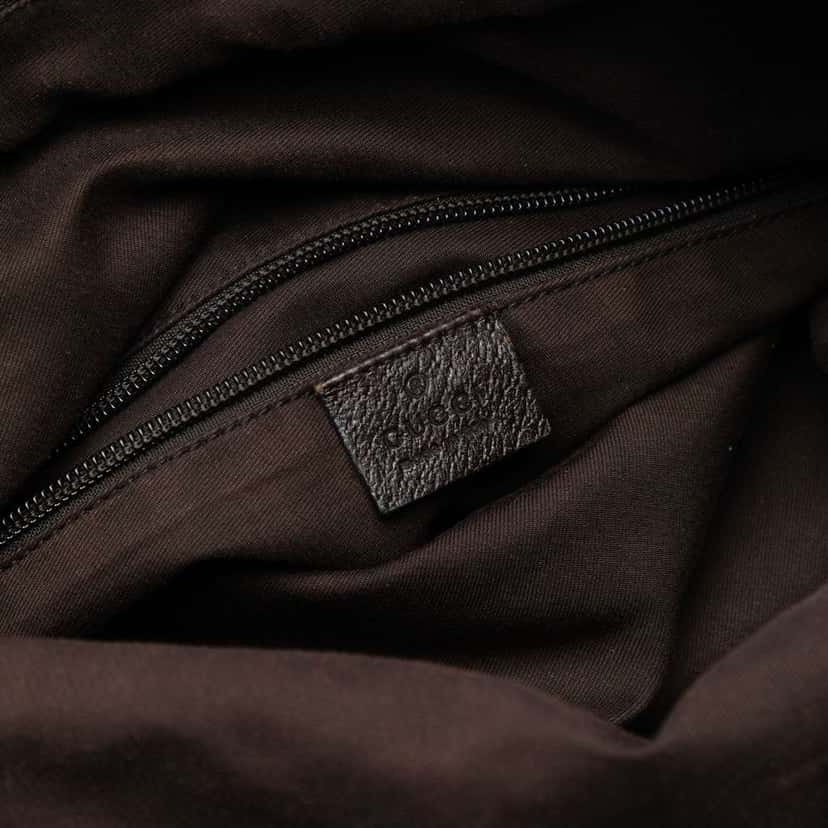 Gucci GG Canvas Web Tote Brown Canvas Good condition - Box View