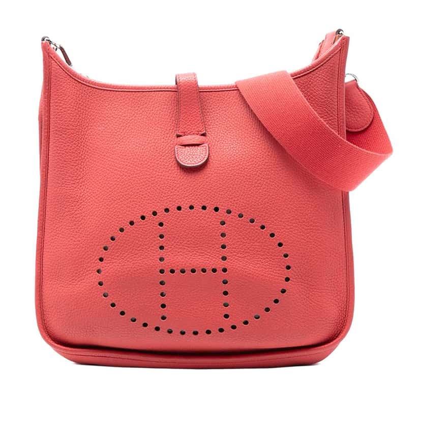 Hermès Clemence Evelyne III 33 Red Leather Good condition - Front View