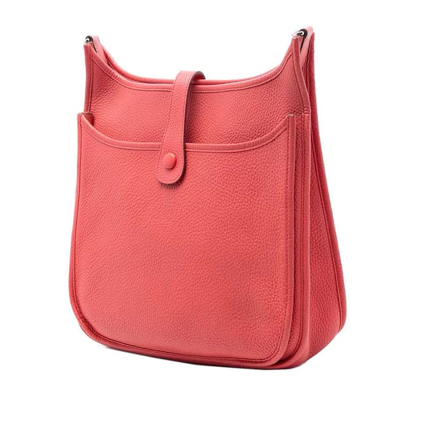 Hermès Clemence Evelyne III 33 Red Leather Good condition - Back View