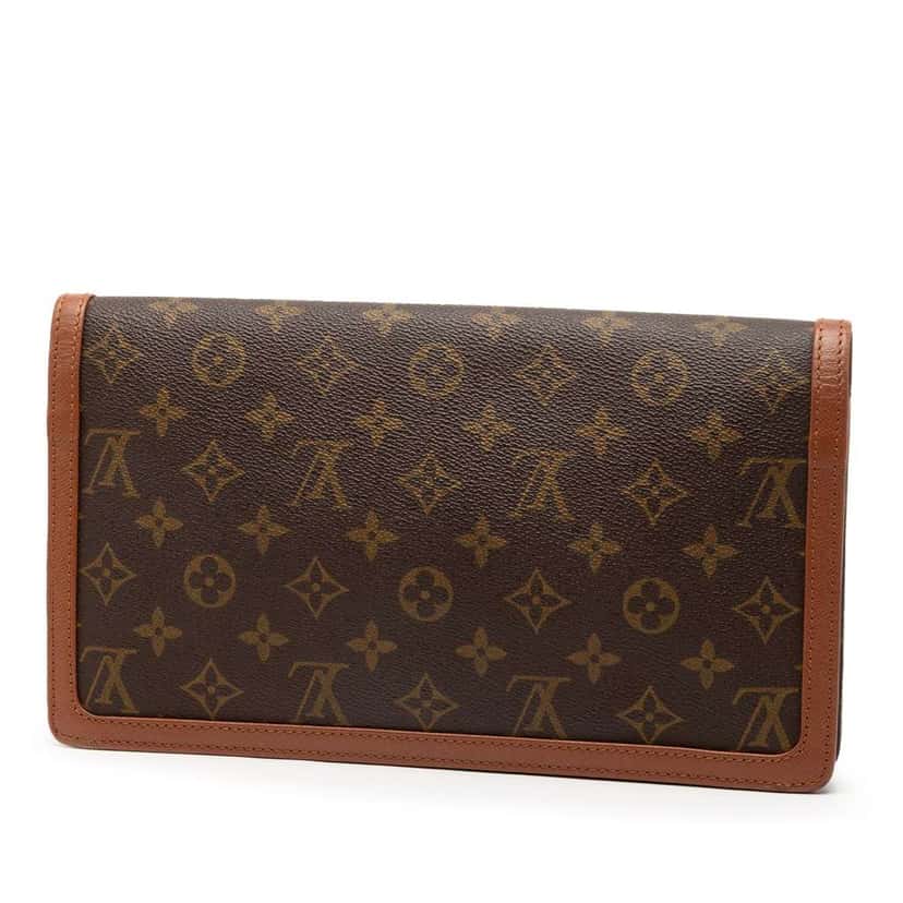 Louis Vuitton Monogram Pochette Dame GM Brown Good condition - Back View