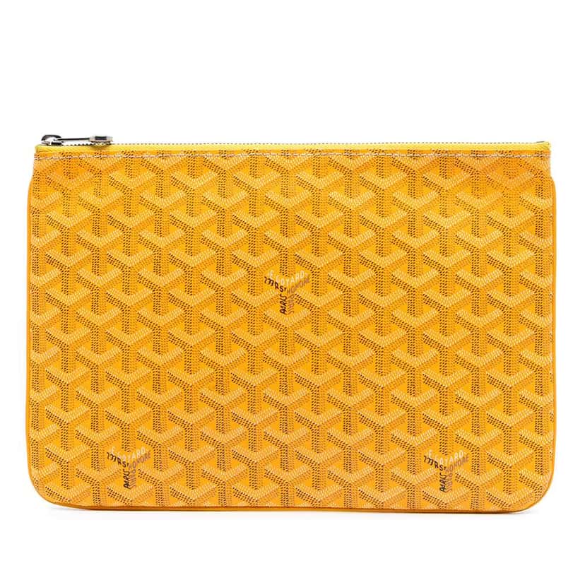 Goyard Goyardine Senat MM Yellow Canvas Good condition - Front View