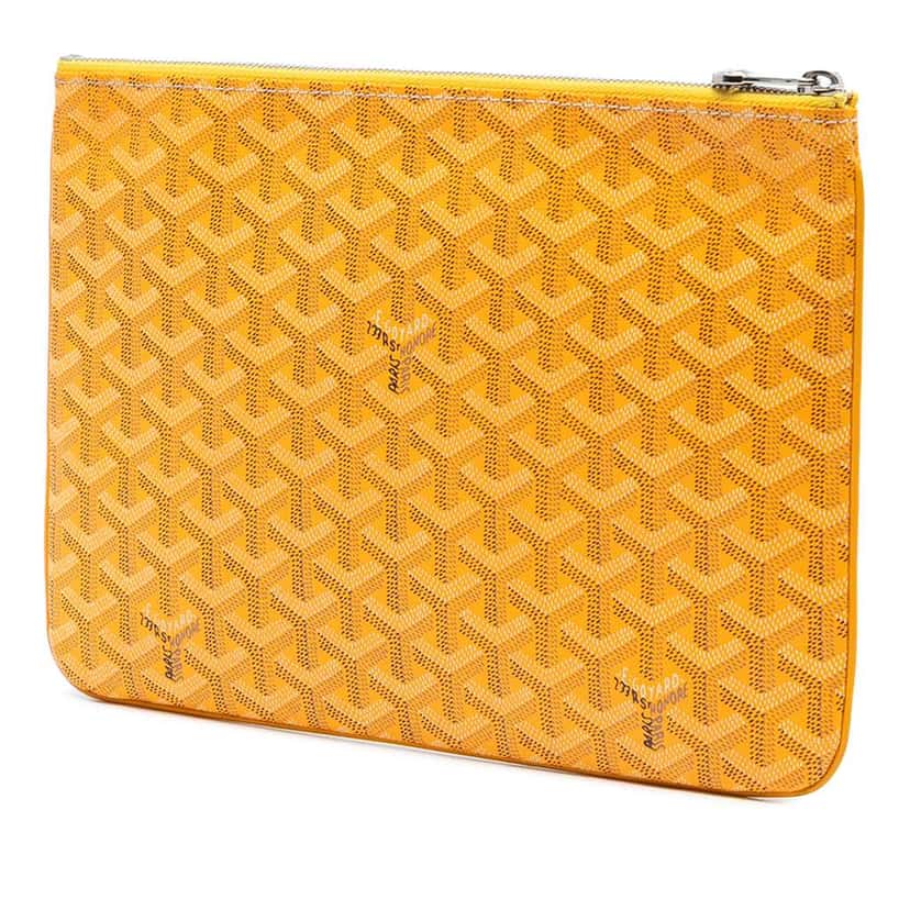 Goyard Goyardine Senat MM Yellow Canvas Good condition - Back View