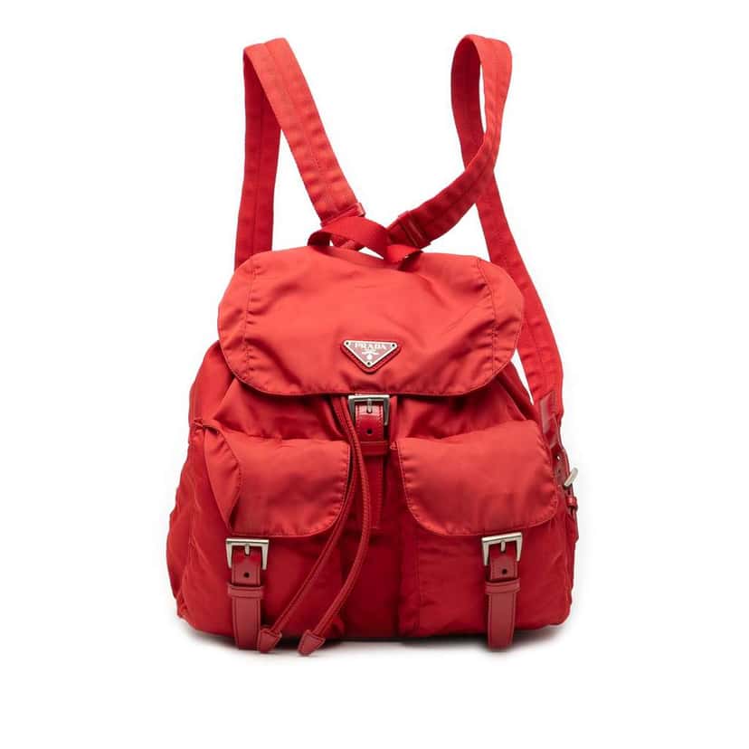 Prada Tessuto Backpack Red Good condition - Front View