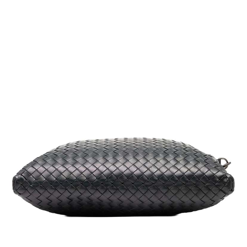 Bottega Veneta Leather Intrecciato Crossbody Blue Leather Good condition - Inside View