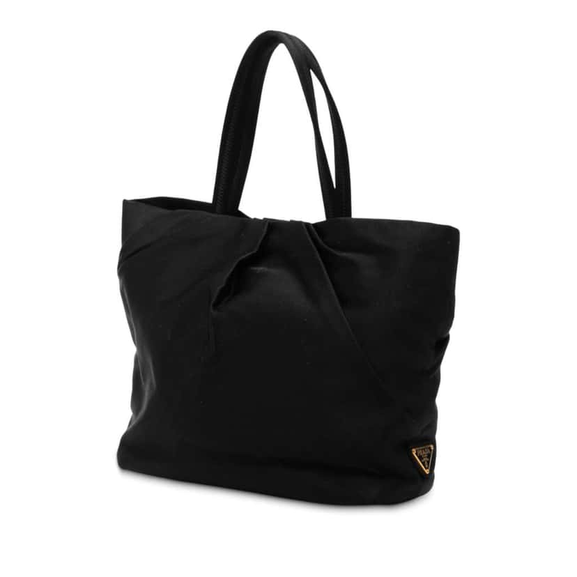 Prada Mini Raso Rose Tote Black Satin Very good condition - Back View