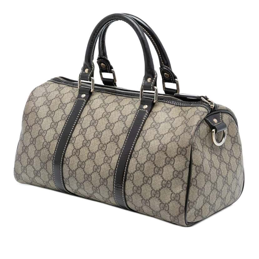 Gucci GG Supreme Joy Boston Brown Canvas Good condition - Back View