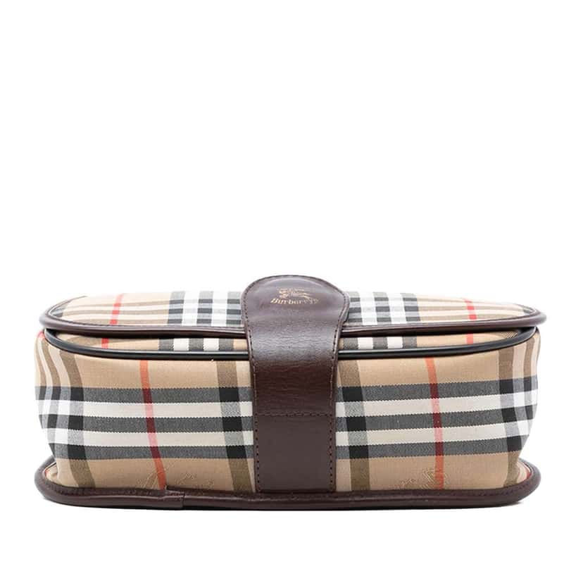 Burberry Haymarket Check Canvas Crossbody Brown Canvas Good condition - Inside View