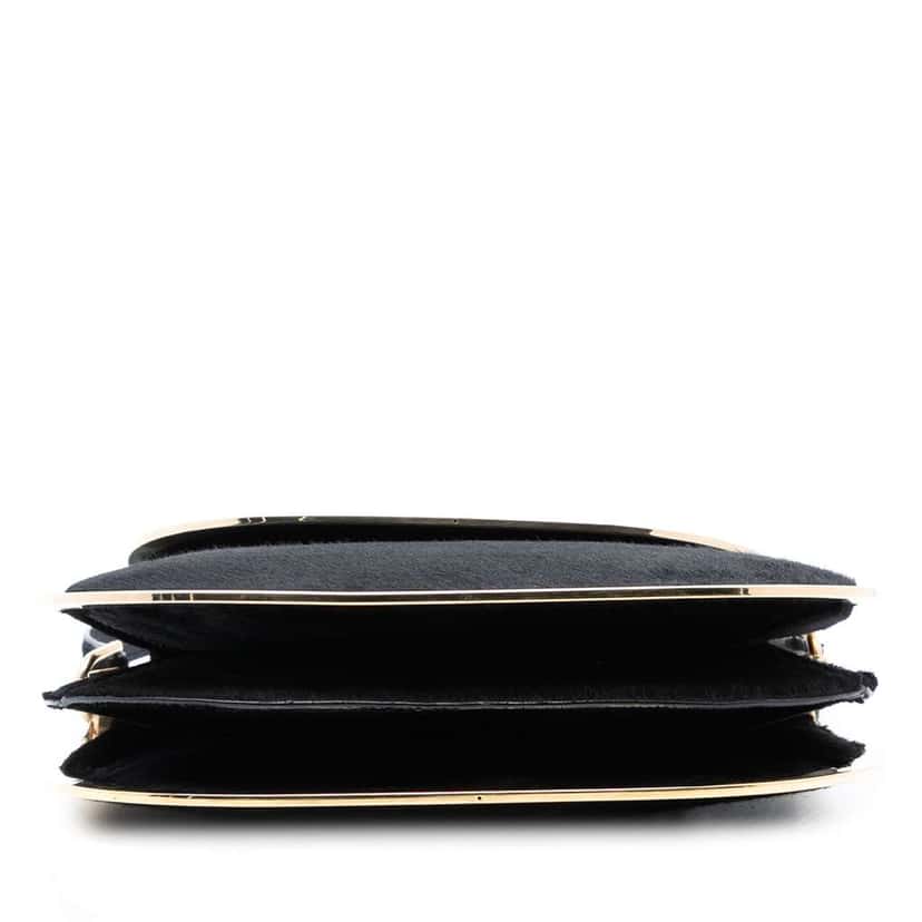 Gucci Pony Hair Shoulder Bag Black Good condition - Inside View