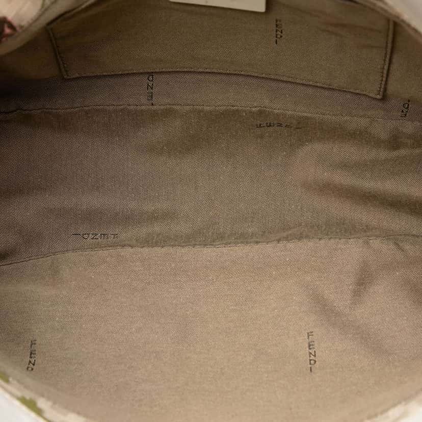 Fendi Zucca Canvas Rose Printed Chef Handbag Brown Canvas Good condition - Model View