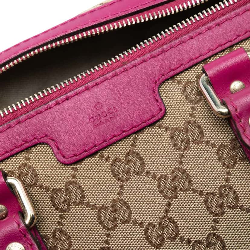 Gucci Medium GG Canvas Joy Boston Bag Brown Canvas Good condition - Box View