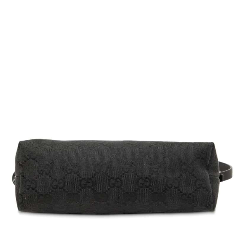 Gucci GG Canvas Shoulder Bag Black Canvas Good condition - Inside View