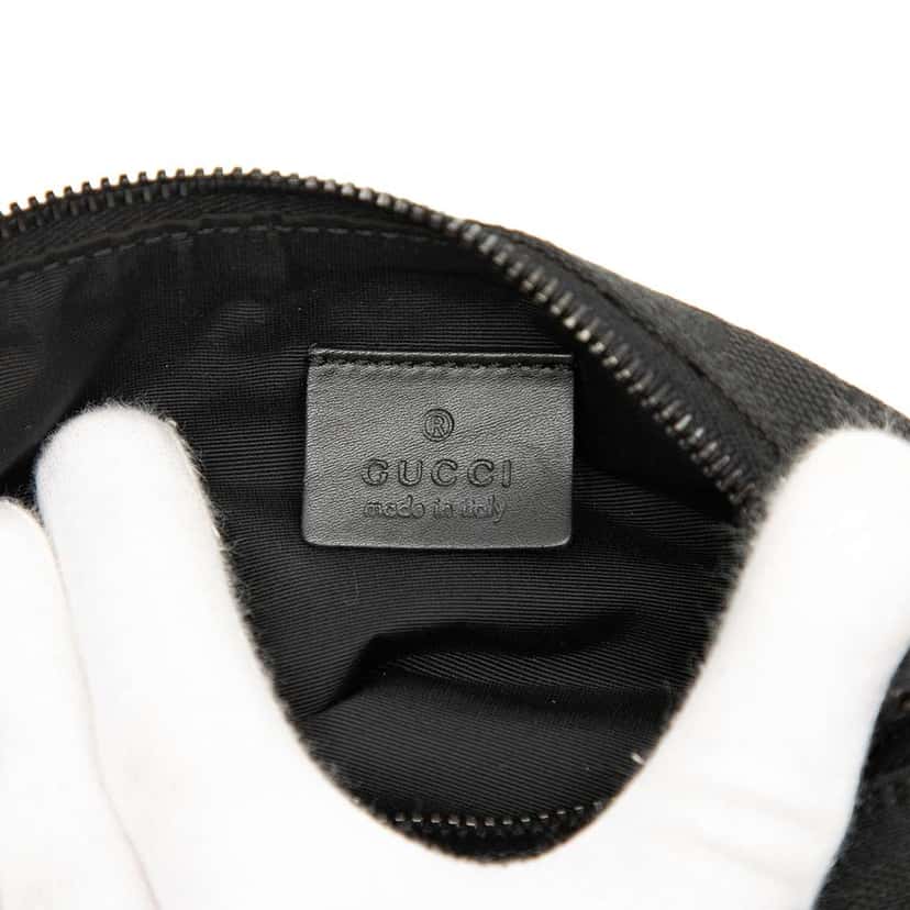 Gucci GG Canvas Shoulder Bag Black Canvas Good condition - Box View