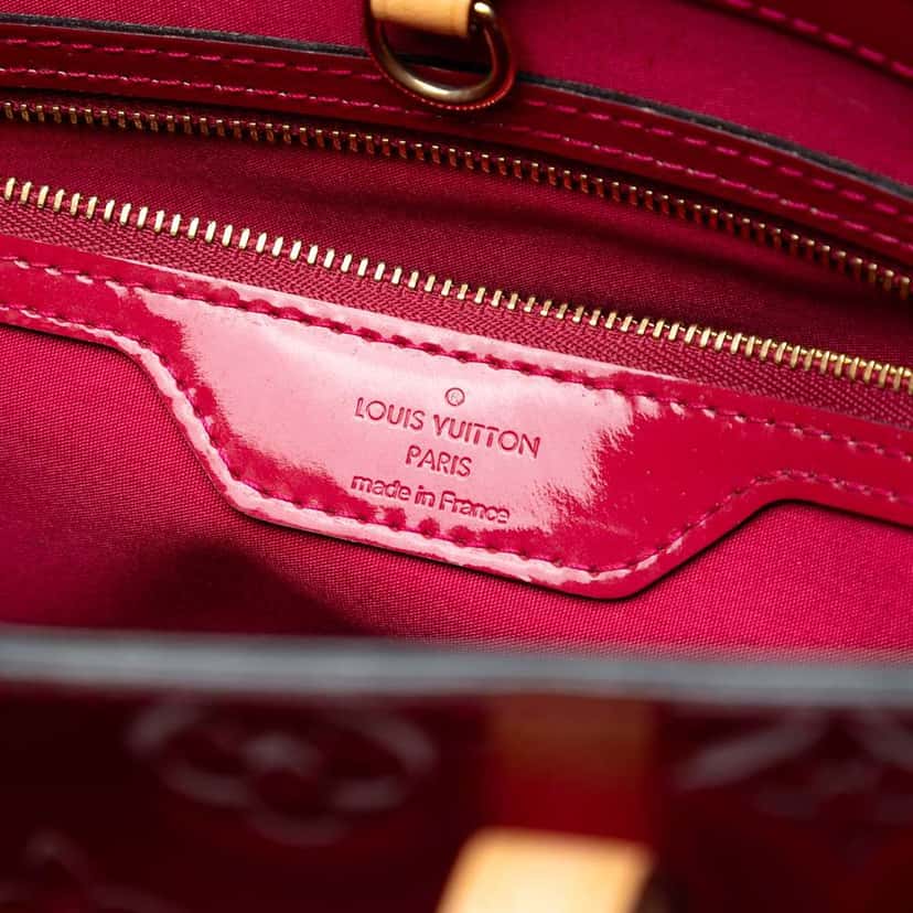 Louis Vuitton Monogram Vernis Catalina NS Red Leather Good condition - Box View