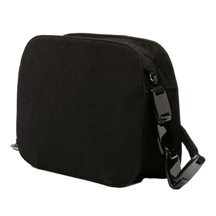 Prada Jersey Resin Chain Shoulder Bag Black Cotton Good condition - Back View