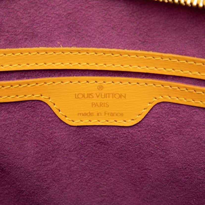 Louis Vuitton Epi Saint Jacques PM Short Strap Yellow Leather Good condition - Box View