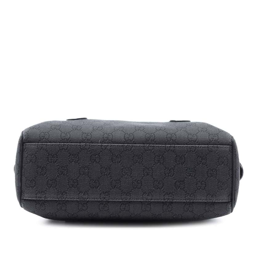 Gucci GG Denim Charmy Boston Bag Grey Denim Good condition - Inside View