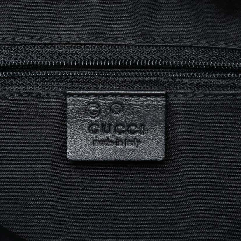 Gucci GG Denim Charmy Boston Bag Grey Denim Good condition - Box View